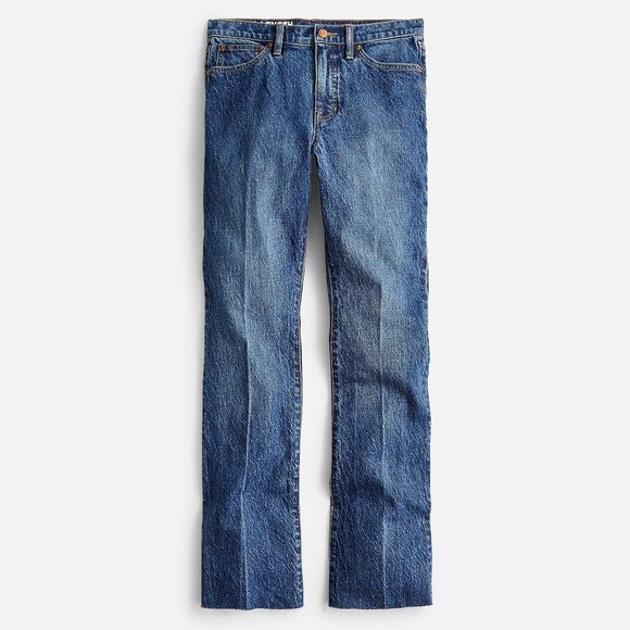 J. Crew Full Length Demi Boot Jean in Kamari Wash 29P - Picture 2 of 5